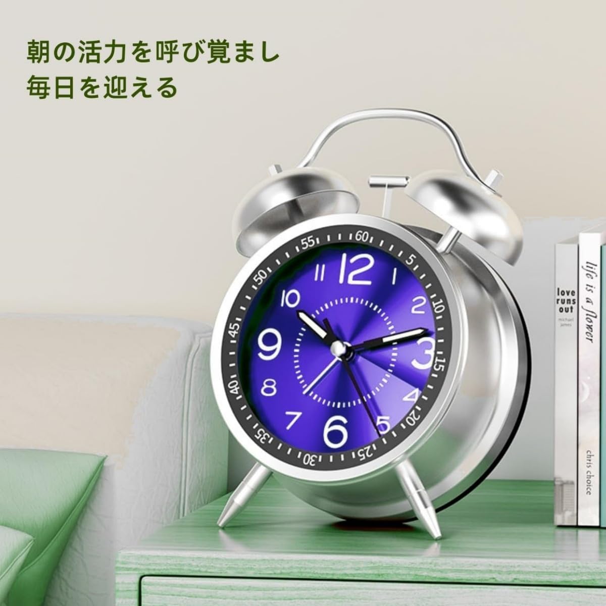 Amazon.co.jp: YYDS 大音量 ベル 目覚まし時計 アナログ 大音量 爆音