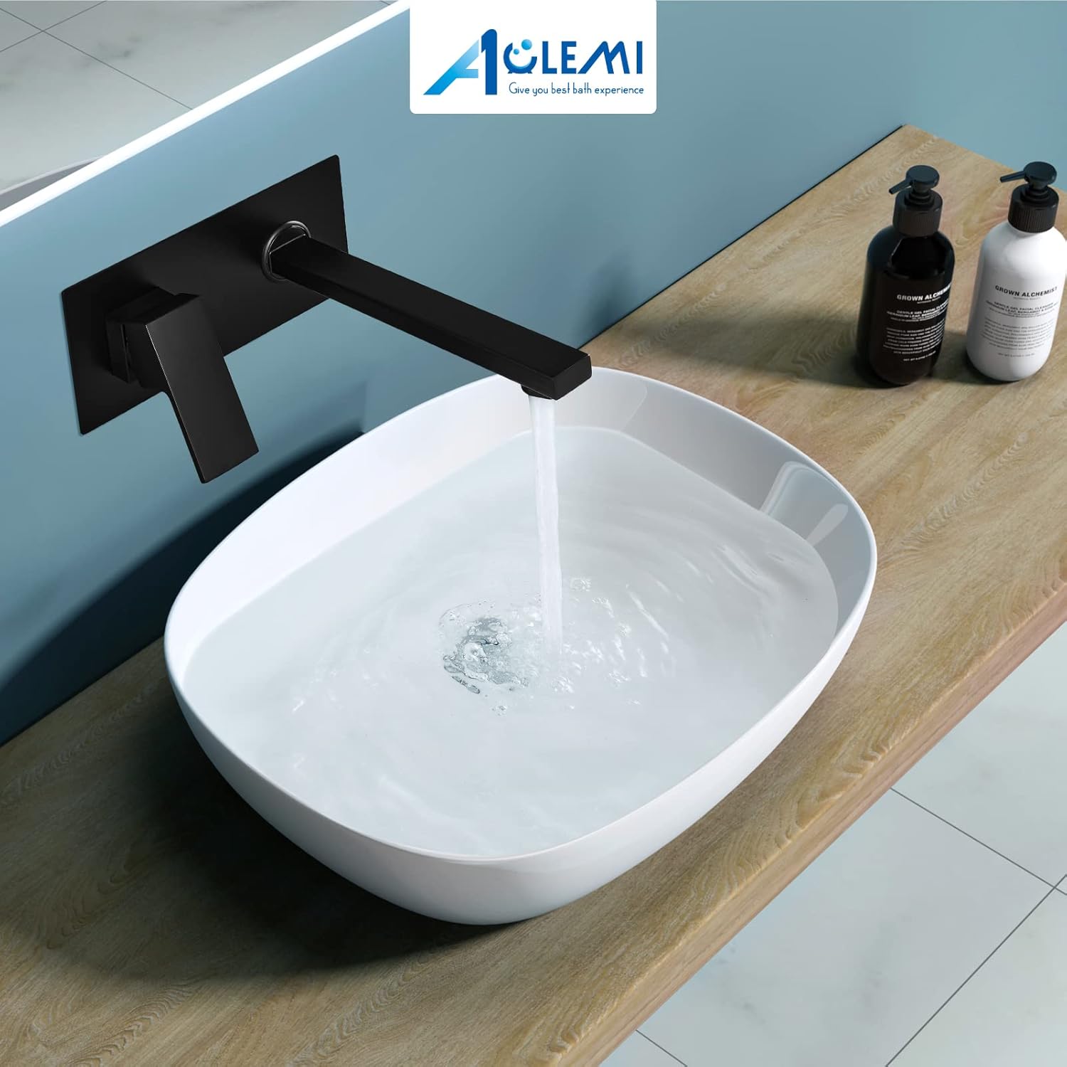 🛒 Flash Sale Aolemi Matte Black Wall Mount Bathroom Faucet Single Handle Vessel Sink Mixer Tap Solid Brass Faucet Rough in Valve Included Flash Sale Buy 1 get 1 Aolemi Matte Black Wall Mount Bathroom Faucet Single Handle Vessel Sink Mixer Tap Solid Brass Faucet Rough in Valve Included