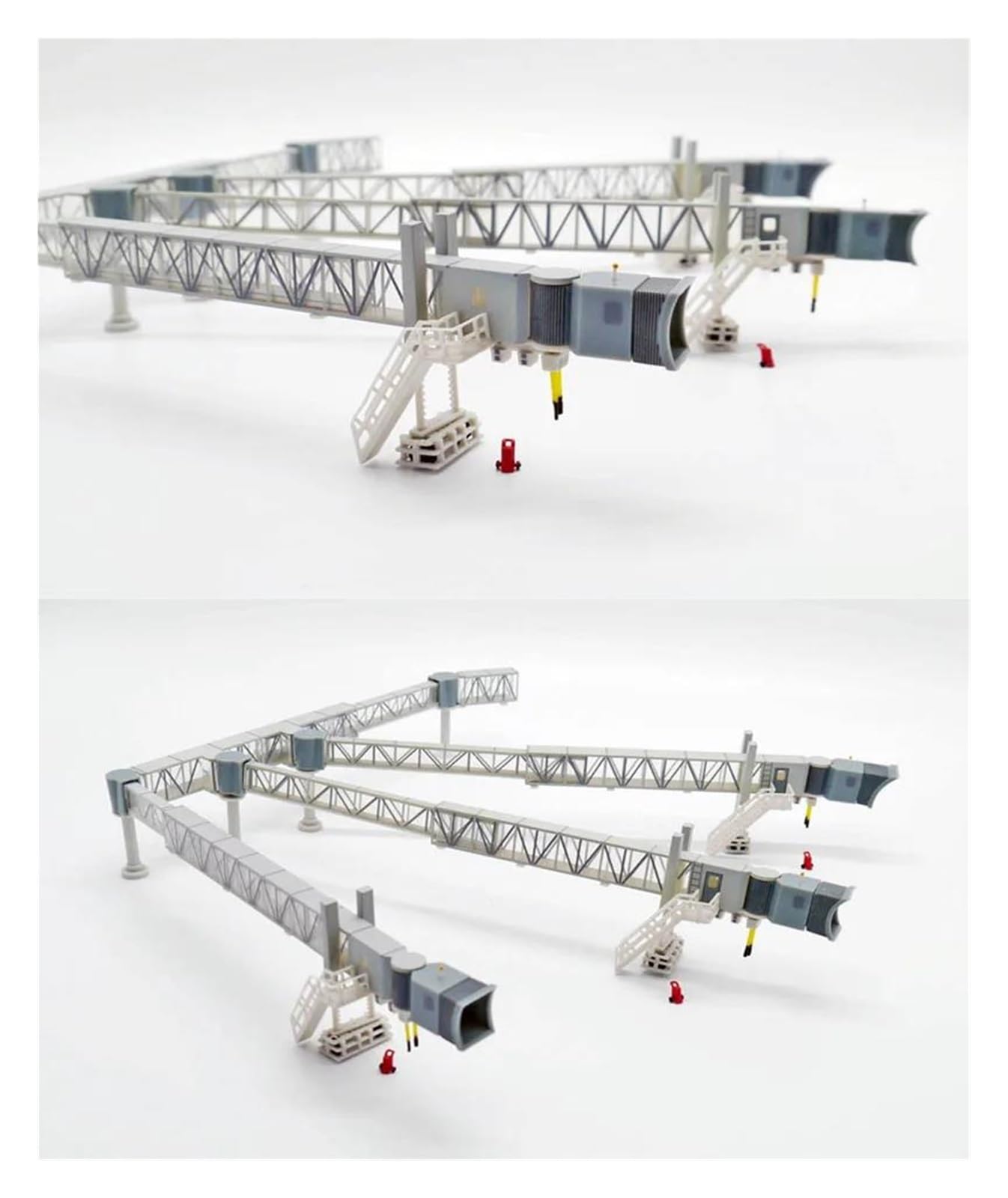 1:200 para el Puente de embarque de pasajeros del Aeropuerto de Tres Canales para el Kit de construcción de Modelo de avión de Cuerpo Ancho y Estrecho A380 (Blanco)