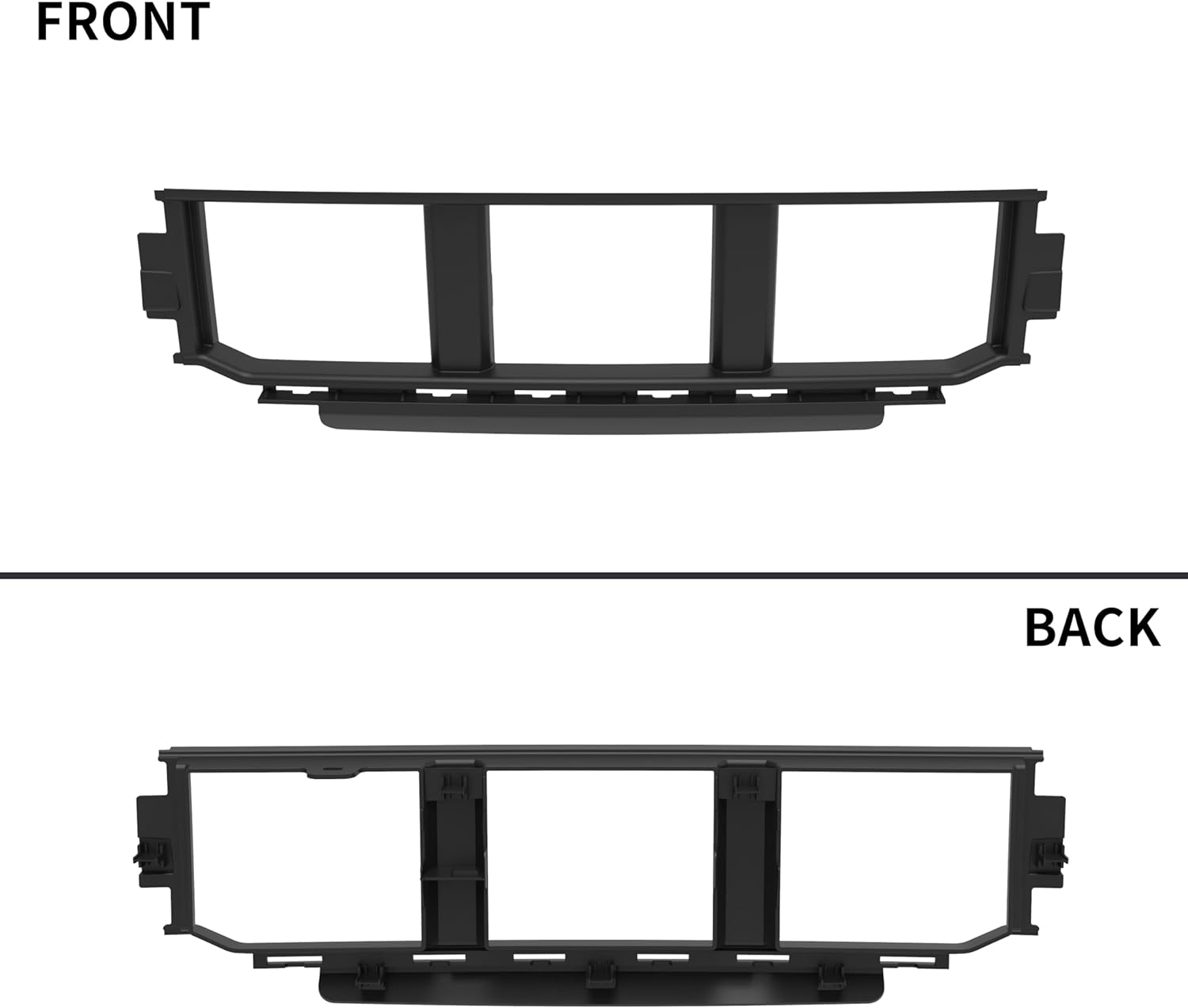 KEWISAUTO Front Bumper Grille for 2021-2023 Ford F-150, Black Front Lower Center Bumper Cover Spacer Panel Lower Bumper Grille for Ford F150 2021 2022 2023 Accessories