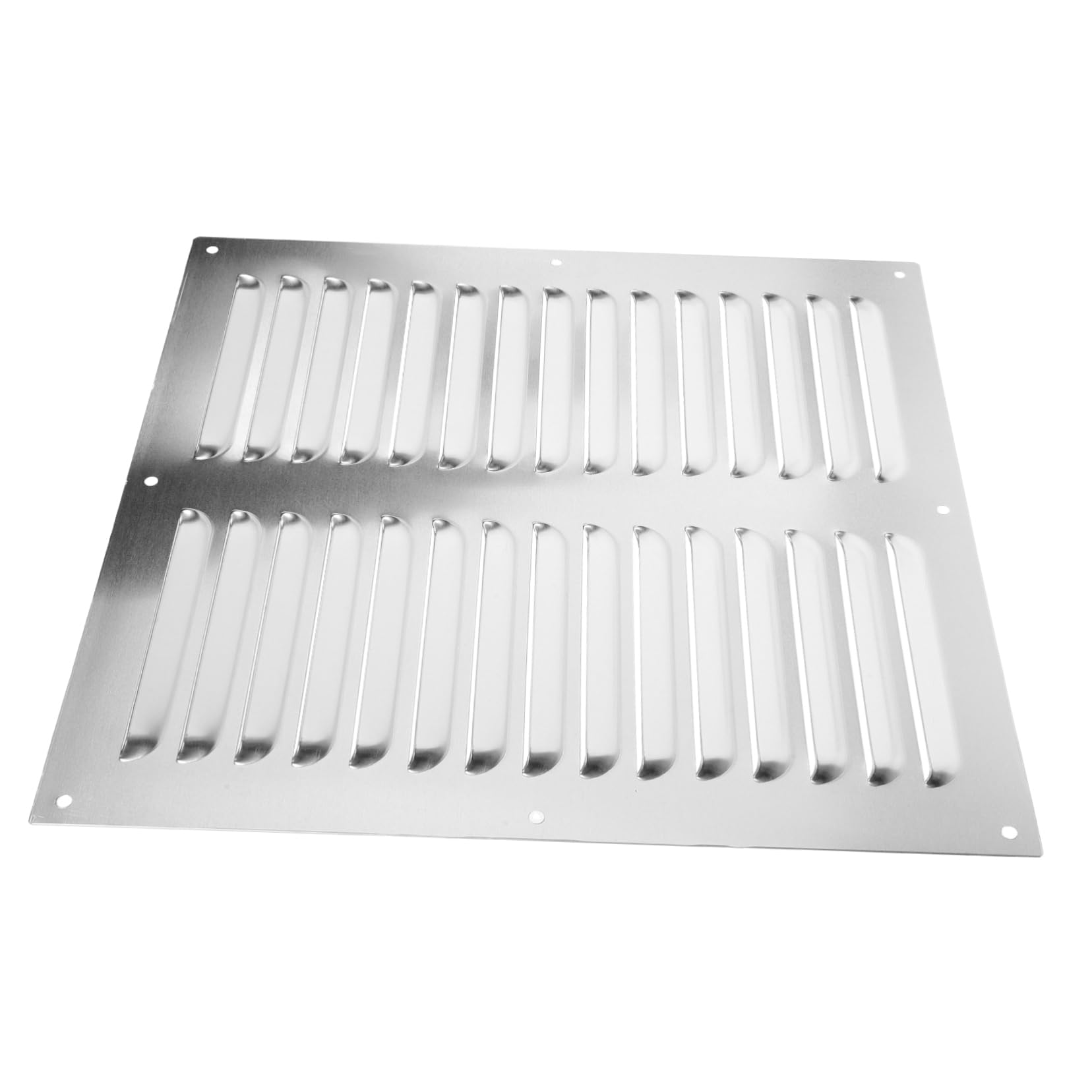 DOITOOL 2 Pièces bouches de climatisation déflecteur grille d aeration évent de garage Couvercle du ventilateur d'extraction de plafond gril de ventilation grille d'aération Silver