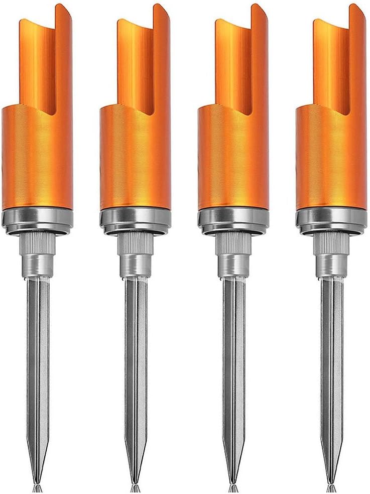 OutFans 4PCS Sea Fishing Rod Support Holder Stand Stainless Aluminium Alloy, Durable and Anti-corrosion (4pcs)