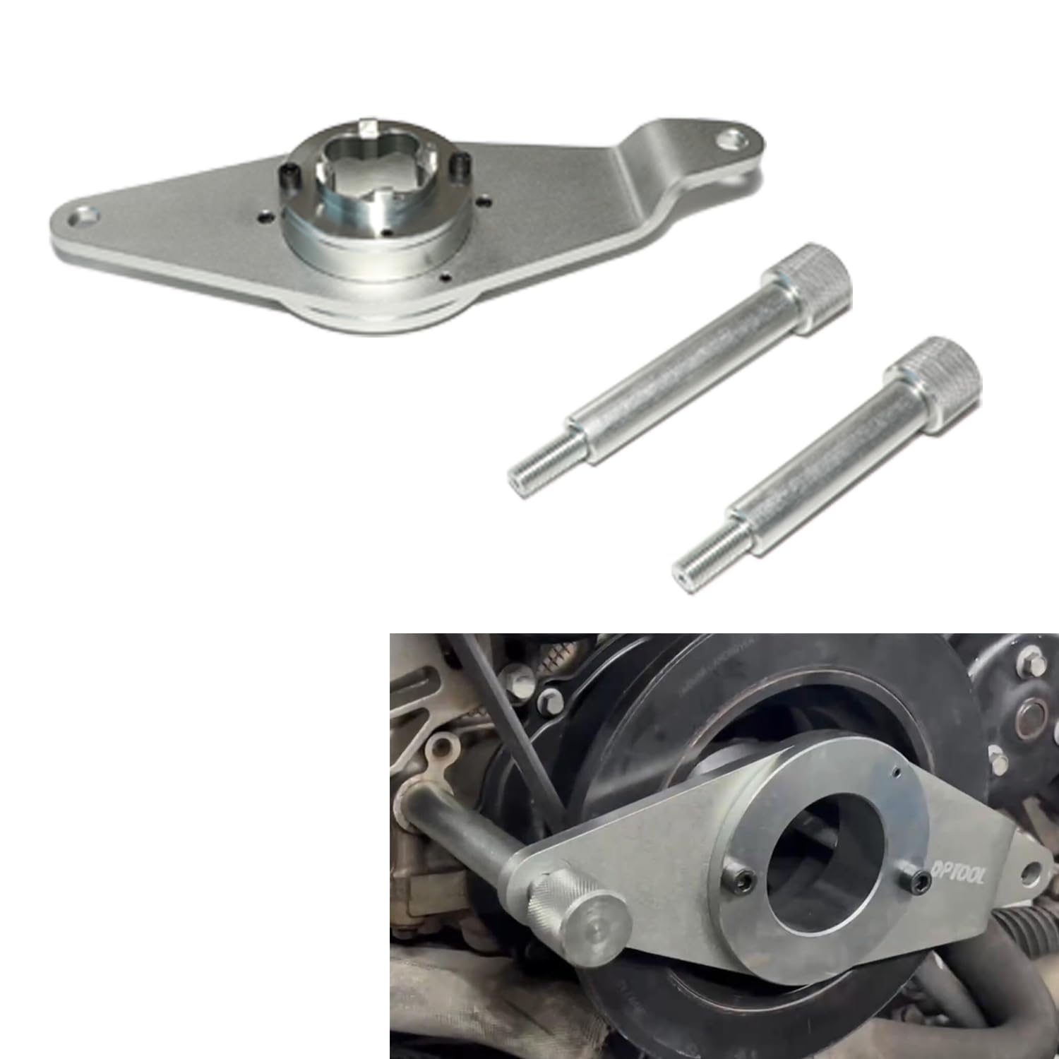 DPTOOL VCT Attrezzo di bloccaggio dell'albero a camme, Strumento di fasatura dell'allineamento del Motore per Land Rover 3.0T PT306 I6, Benzina in Linea a 6 cilindri, Strumento di ripristino