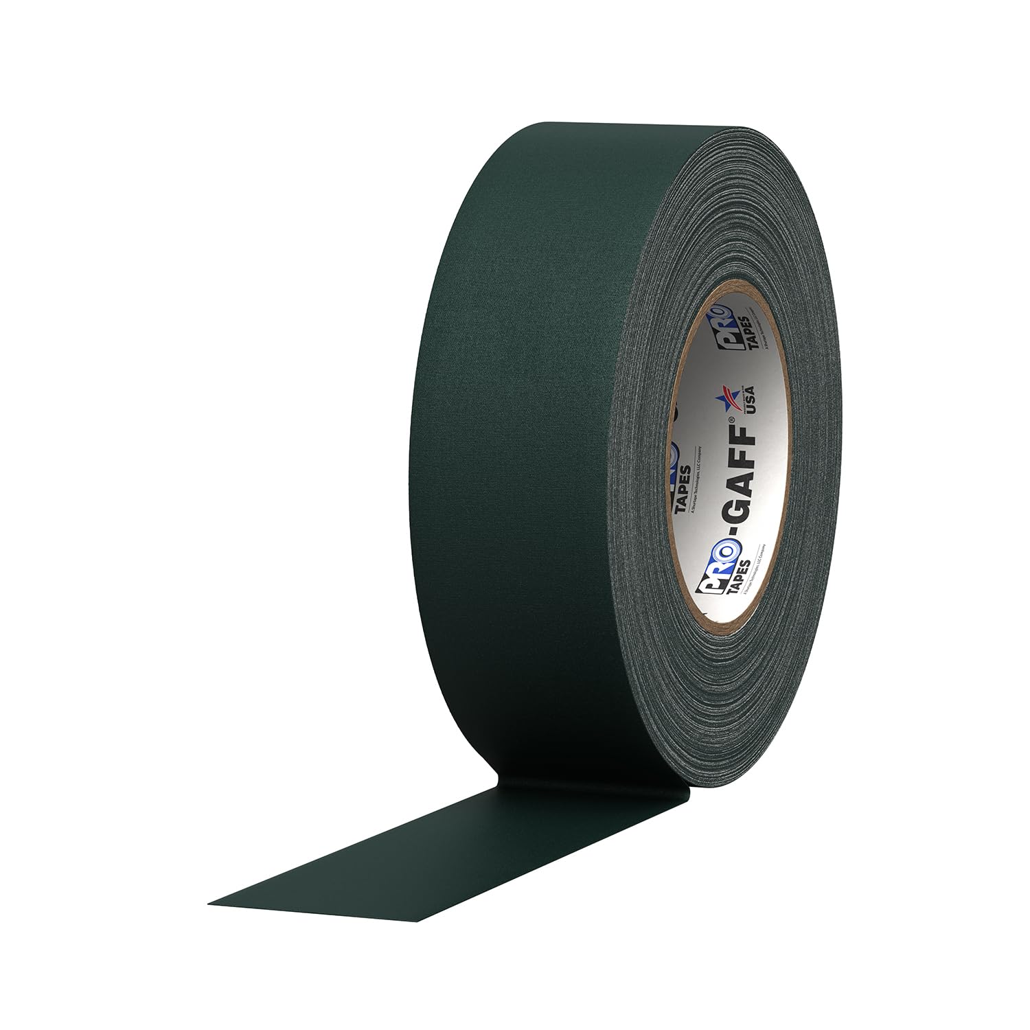 ProTapes 840178015839 Pro Gaff-Nastro adesivo in tessuto opaco Gaffers adesiva in gomma, 11 mil, spessore: 55 yd. lunghezza, larghezza 5,08 (2 cm, colore: verde