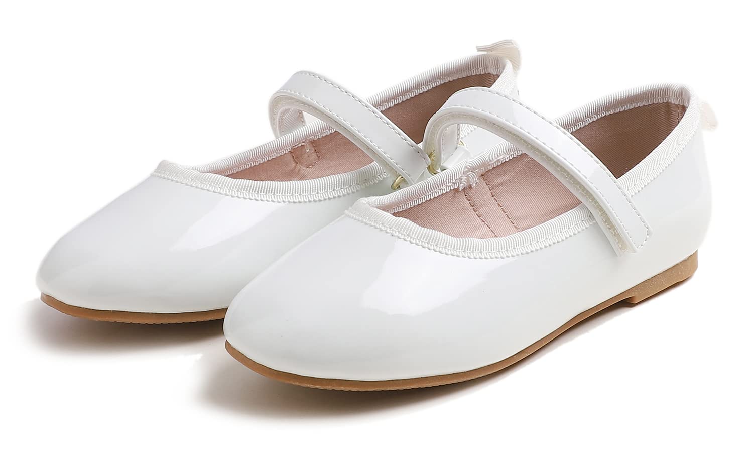 Feversole Patent Bailarinas Niña de Vestir - Zapatos Cómodos para Ceremonias - Ballet Flats