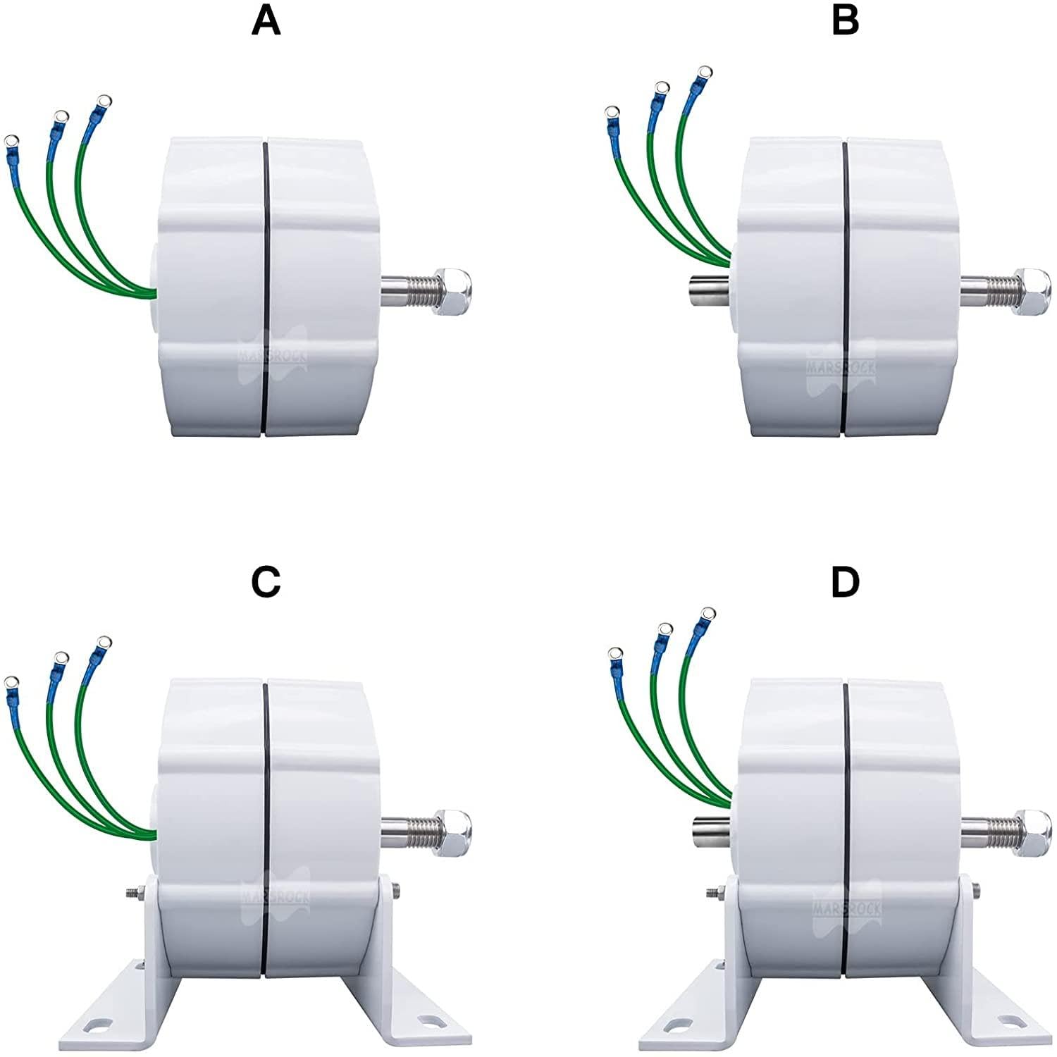 Generatore a Magneti Permanenti Da 10Kw 110-220V, Alternatore Ca Fai-Da-Te, Generatore Bassa Velocità 8000W 12V 24V Alternatori Magneti Permanenti Senza Ingranaggi Trifase Motori Turbina Eolica,220V