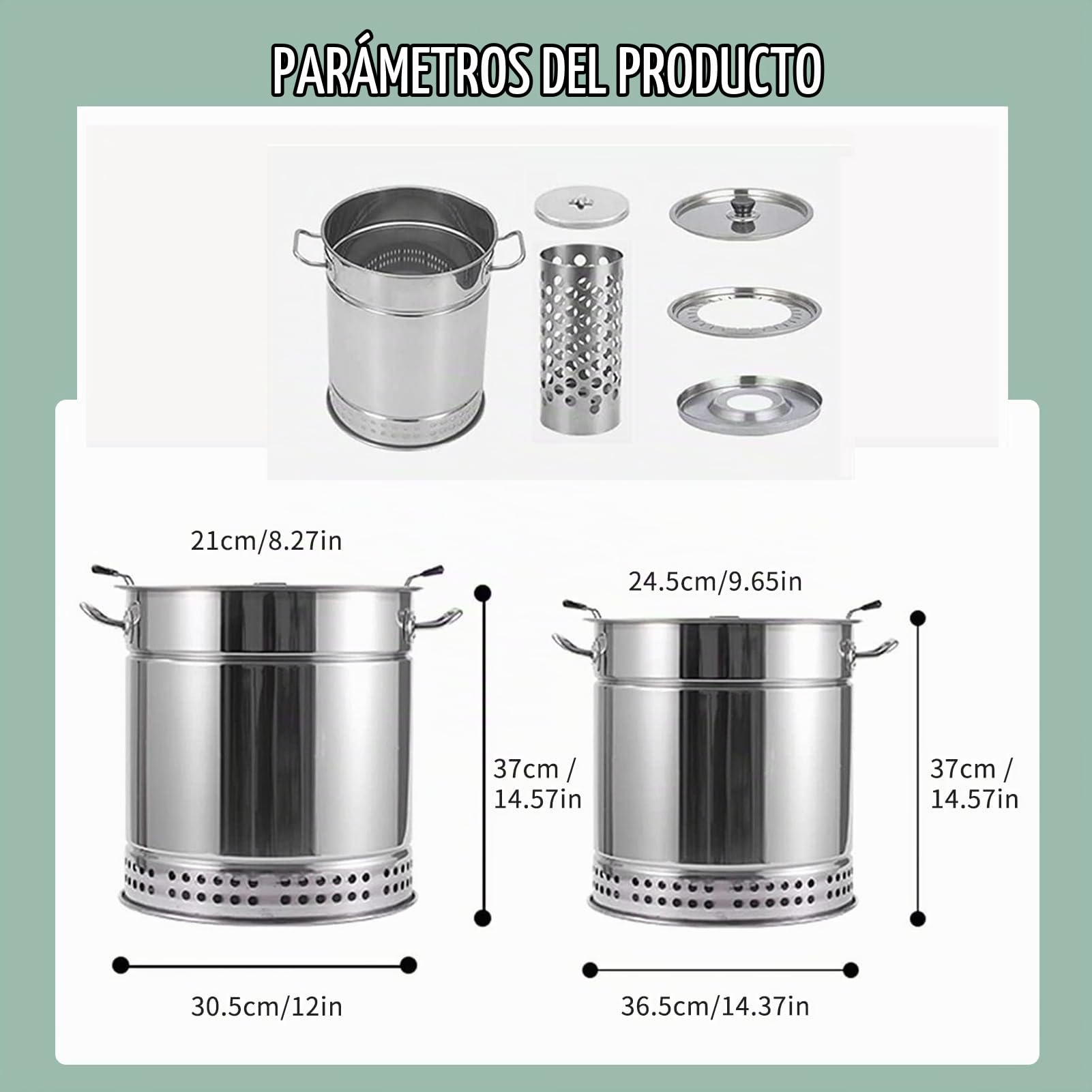 GAOXIAO Barril Asador de Carne Sin Humo Interior, Parrilla de Barbacoa de Carbón Sin Humo BBQ Portátiles con Forma de Barril Envolvente de Acero Inoxidable para Exteriores Silver Small (22 skewers)