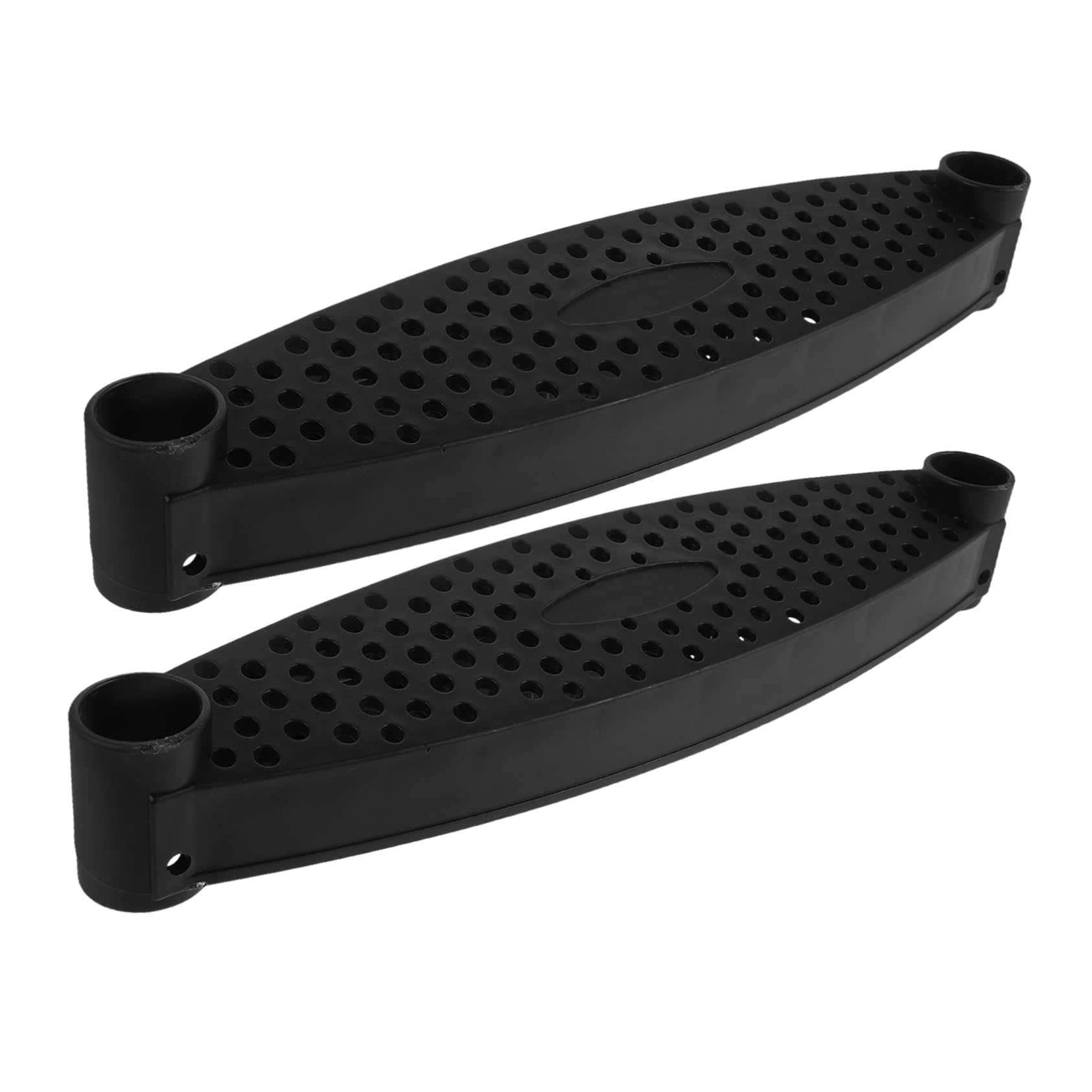 2 Escalones de Trampolín Duraderos de Plástico PP Superficie Antideslizante para Niños, Compatibles Mayoría de Escaleras de Trampolín para Uso Exterior