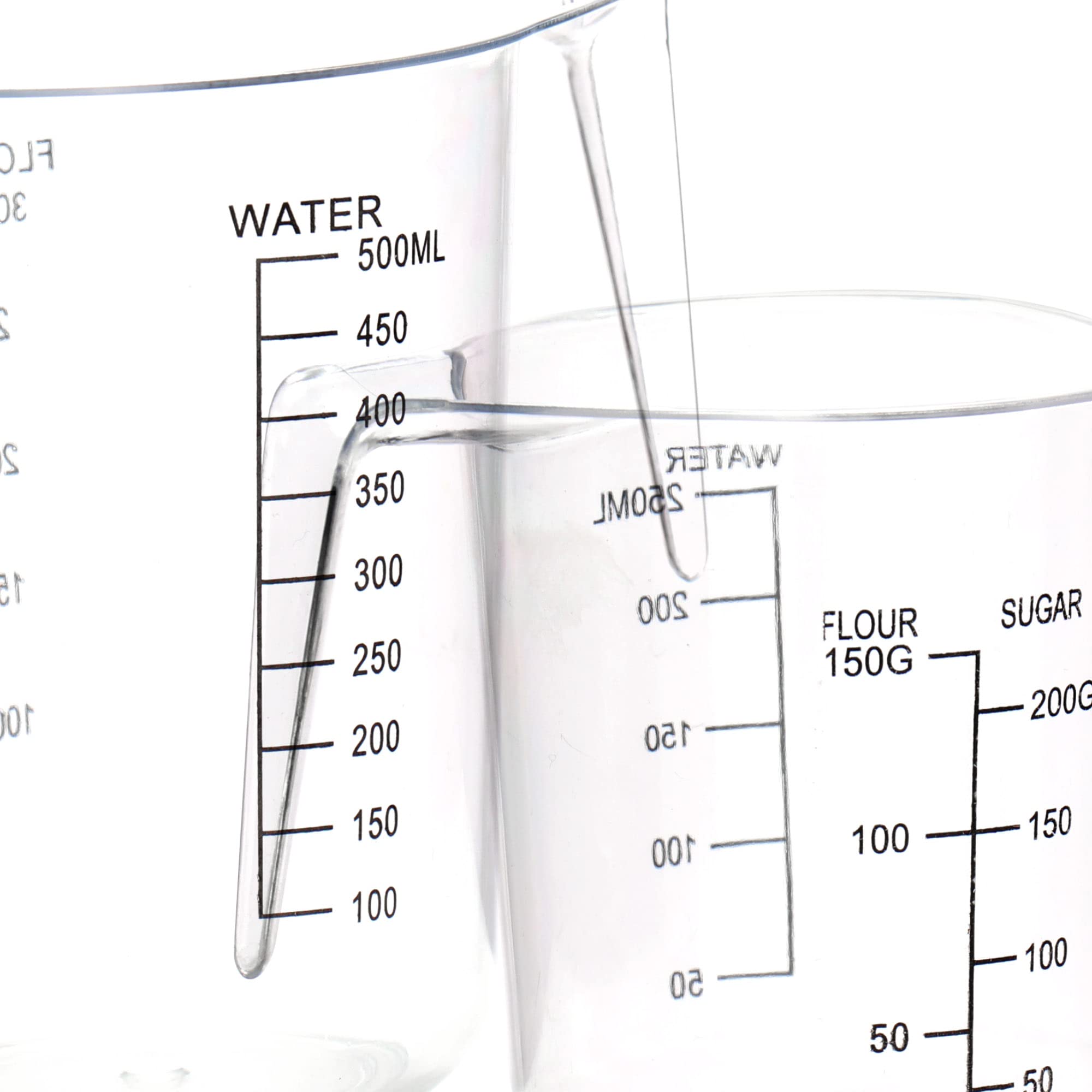 Set 4 Misurini In Plastica 100-1000ml - Con Pipette, Coperchi E Spazzola Per Cucina E Laboratorio - Foto 2