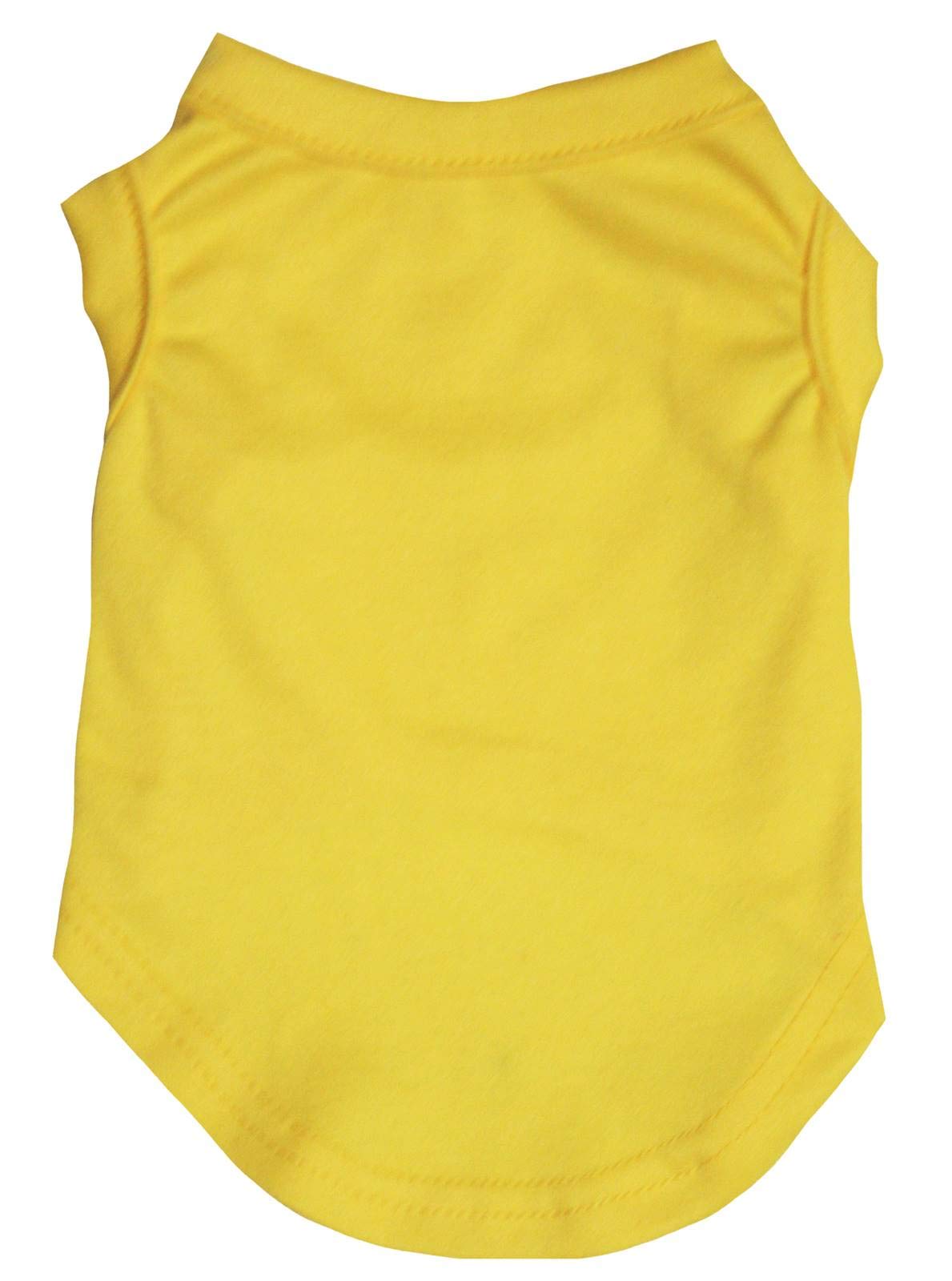 Petitebelle Plain Single Color Puppy Dog Shirt (Yellow, XXX-Large)