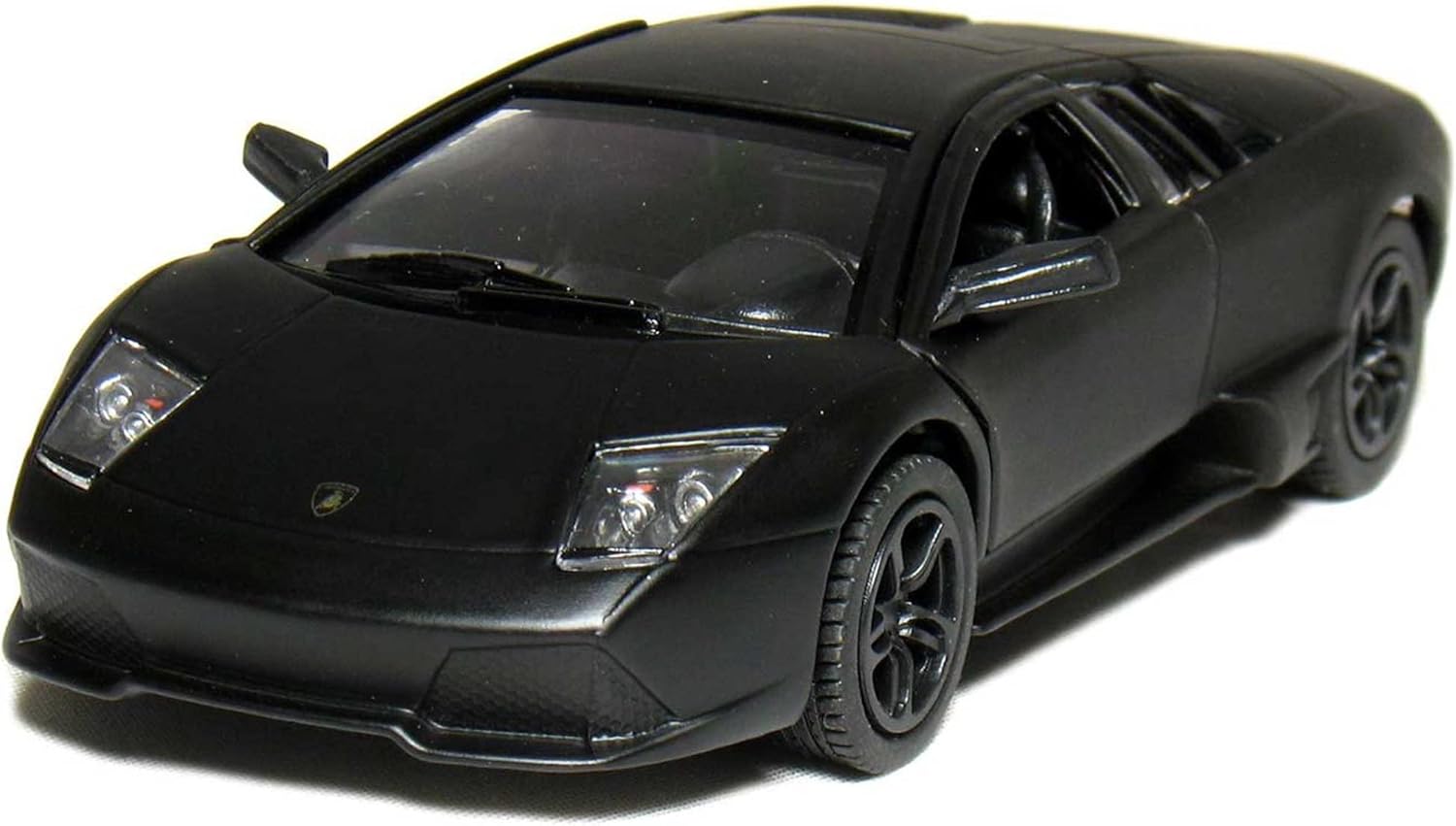 KiNSMART Lamborghini Murcielago LP640 1:36 Scale 5" Die Cast Model Super Sports Car Toy (Black, Yellow, Orange, White Set)