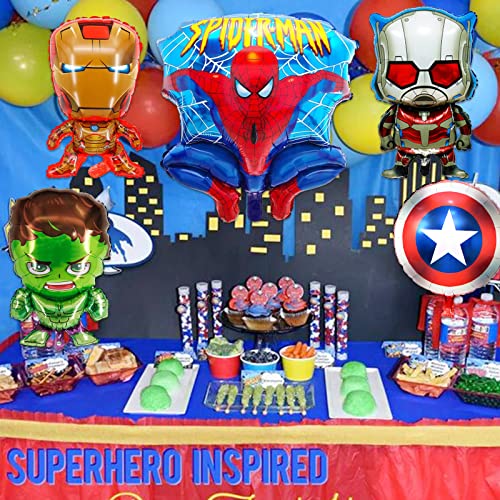 Superhero Balloons For Kids Birthday Baby Shower Super Hero Theme Party Decorations (Superhero) #TOP7