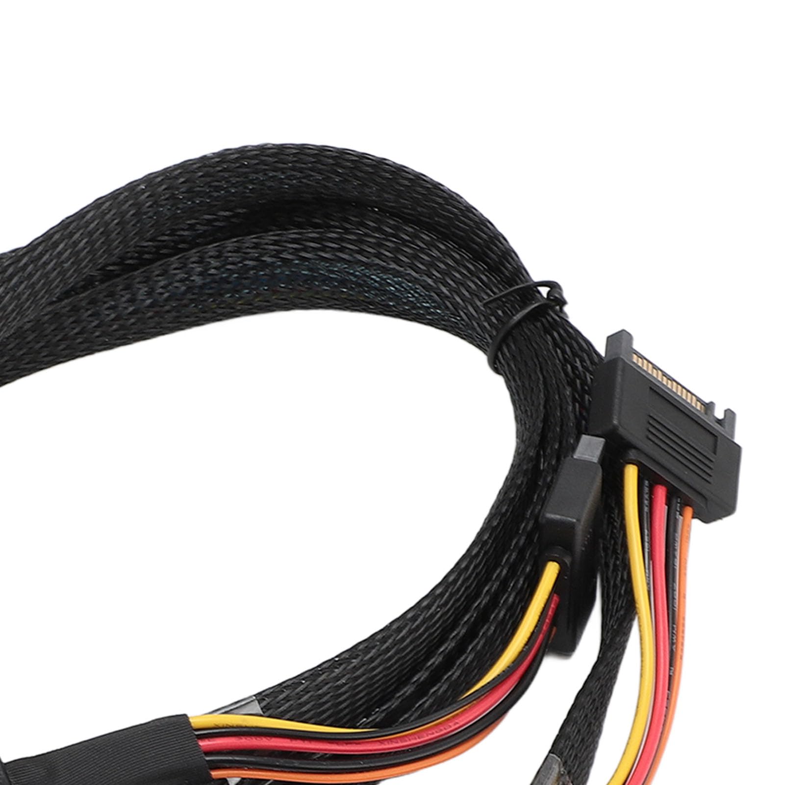 SFF-8654 8I na 2xSFF-8639 NVME U.2, kabel adaptera NVMe, 24 Gb/s 80 cm cienki do kabla adaptera karty SAS do płyty głównej SSD, długość 31,50 cala