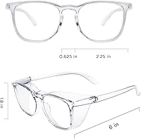 Vista 2 de JOO'RTI Gafas de seguridad antivaho, gafas antiluz azul, protectoras contra el polvo para mujeres y hombres