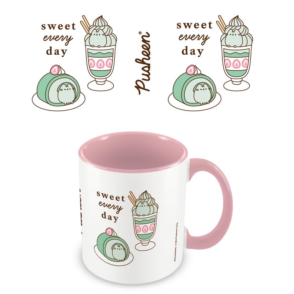 Pyramid International Pusheen Mug – 'Sweet Every Day Coloured Inner' Themed Ceramic Drinkware with Stylish Finish – 11oz / 315ml – One Size