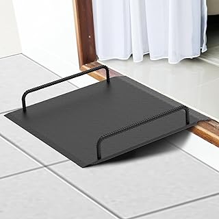 Door Threshold Ramp with Detachable Handles Fits for 2.0" to 9.0" Rise, Wheelchair Doorway