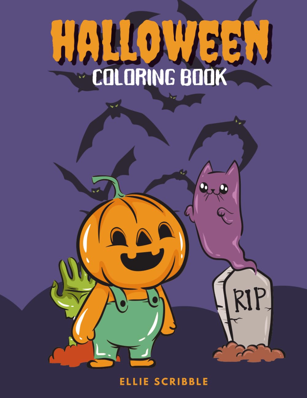 Little Spooks: A Halloween Coloring Book for Kids: A Fun & Friendly Halloween Coloring Book for Kids Ages 2–10