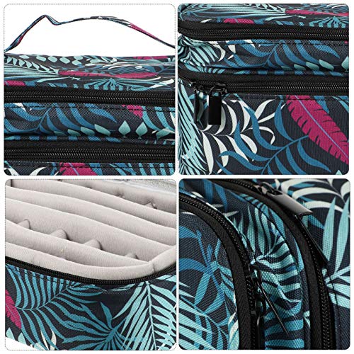 Lurrose Estojo Portátil de Esmalte de Transporte Bolsa de Viagem Suporte Duplo de Esmalte