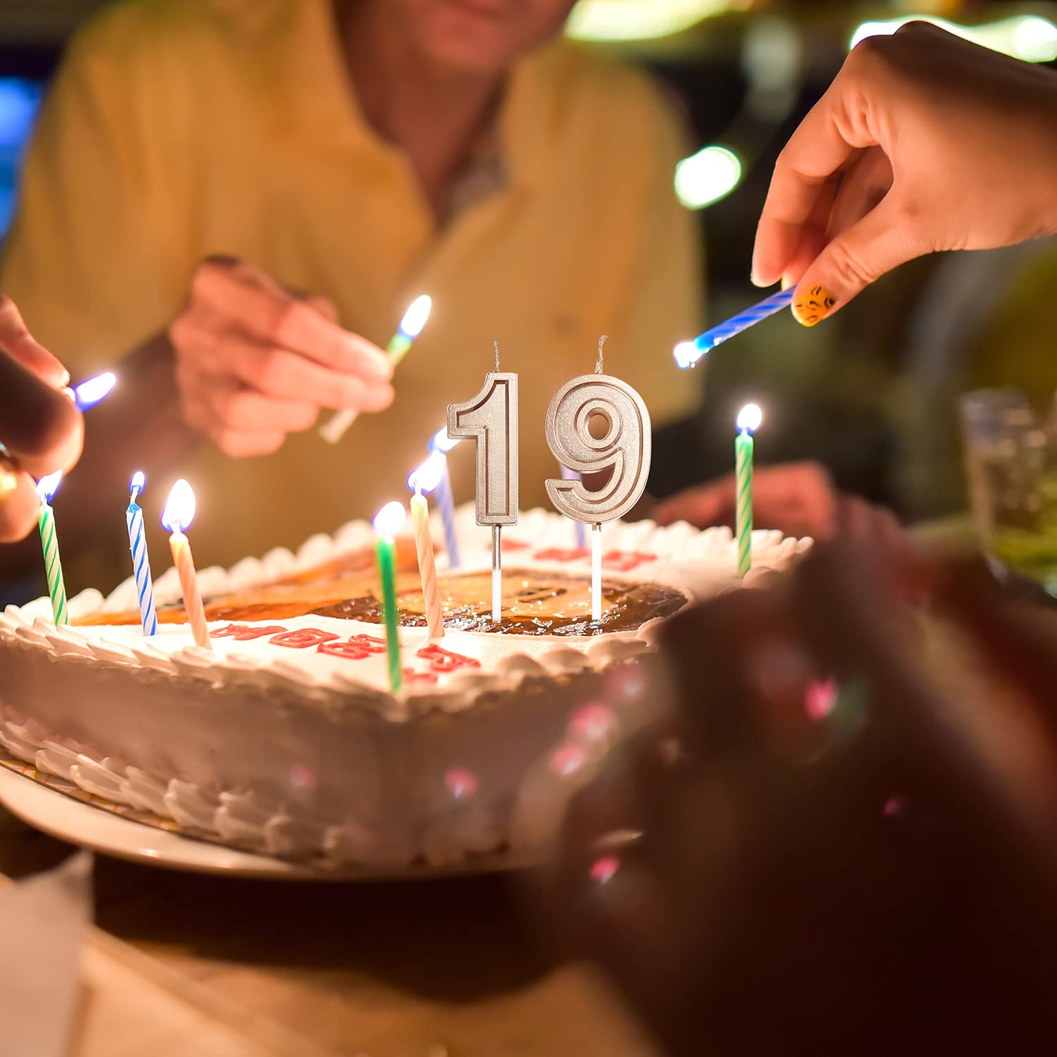 Amazon.co.jp: 19歳&91歳の誕生日キャンドル ナンバー19 91