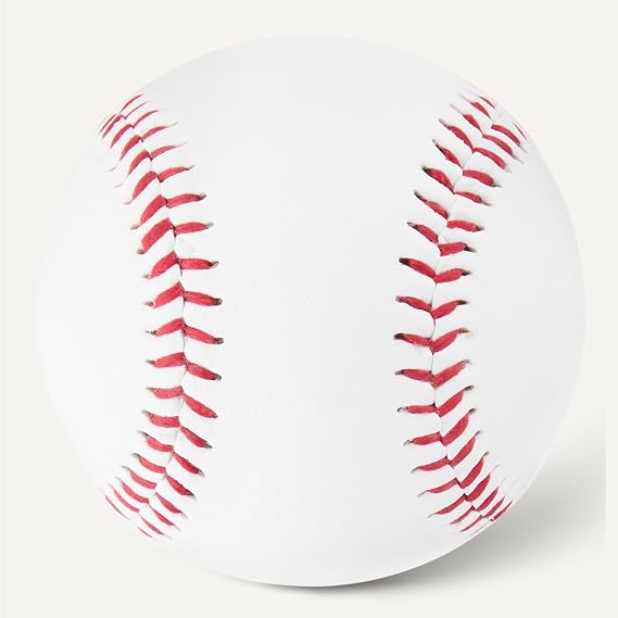 Amazon Basics Bucket of Practice Baseballs, 24 Count, Regulation Size 9-inch, Youth League