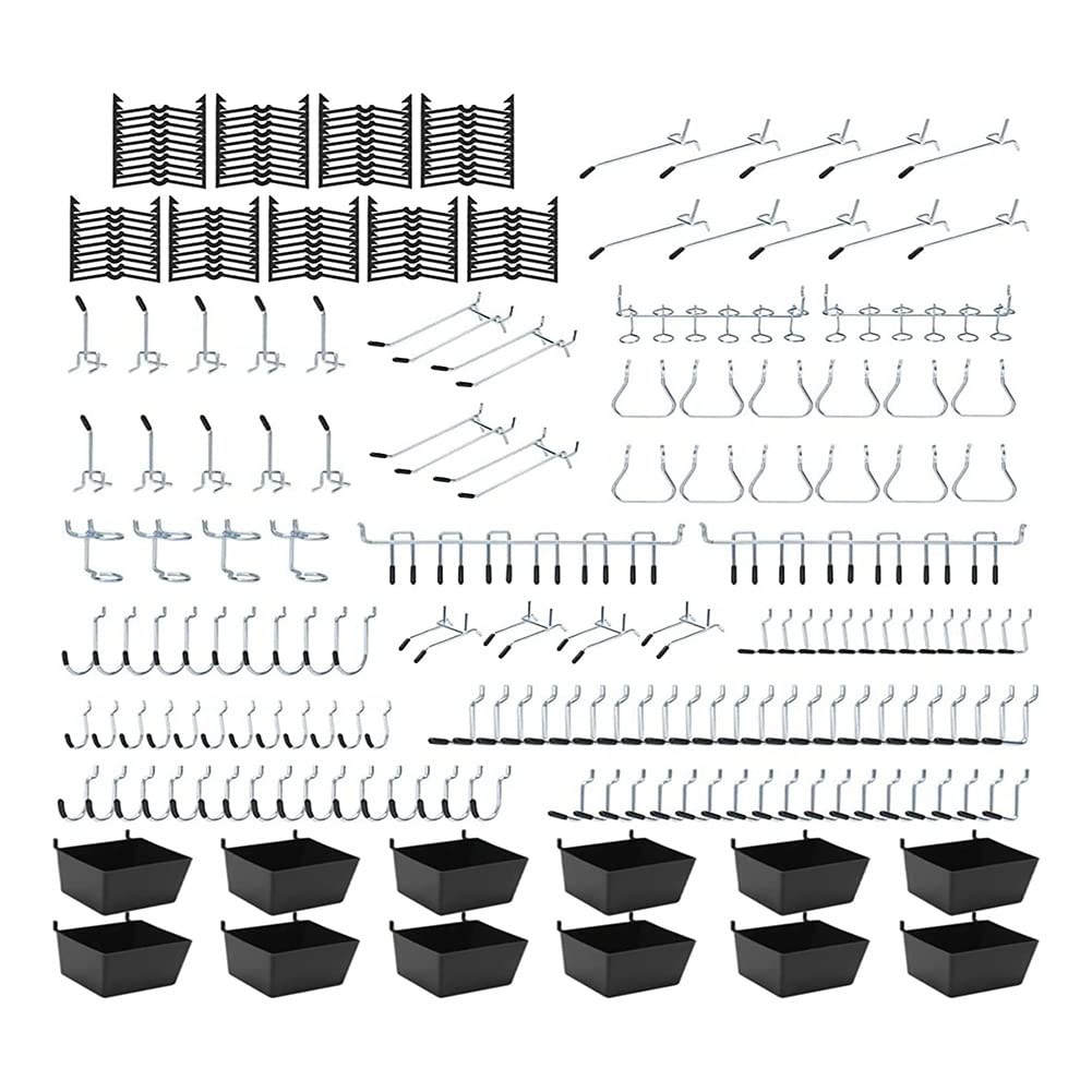 Set di 248 ganci da 1/8 e 1/4 di pollice per attrezzi