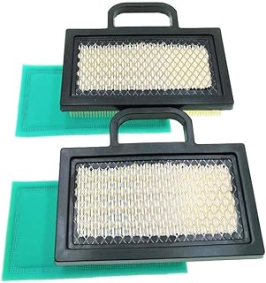 MOWFILL 2 Pack 499486 Air Filter Replace for Briggs Stratton 499486S, 5063, 5069, 695667, 698754 OEM Air Cleaner Cartridge with 273638 Pre Filter Fits Lawn Mower Air Cleaner Element