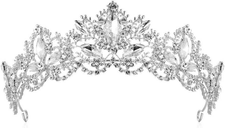 クリスタルウェディングクラウン ハンドメイドクリスタルラインストーン ブライダルティアラ ヘッドバンド ウェディングクラウン、ヘアア