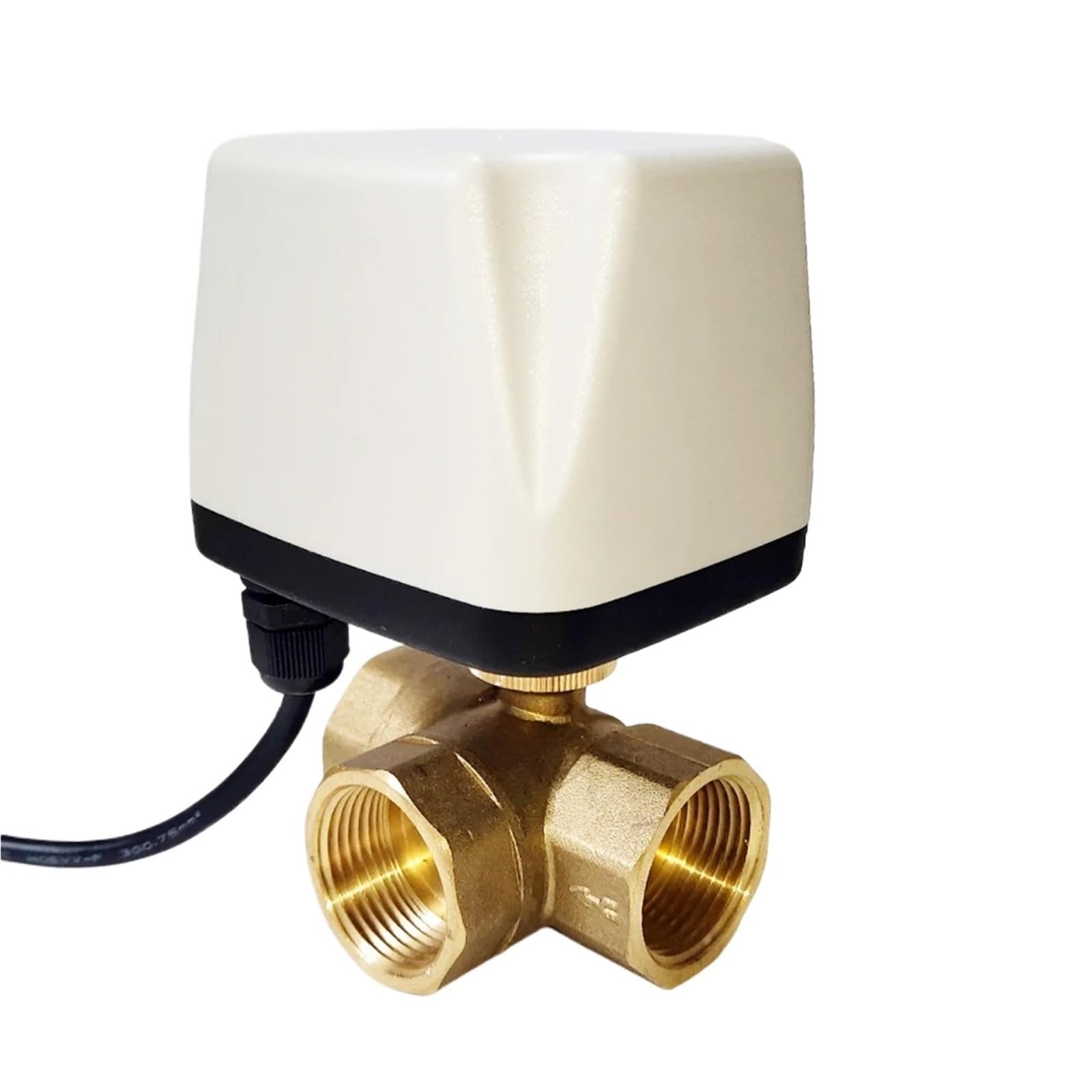 Vanne motorisée DN25 3 voies 1 pouce vanne électrique laiton pour traitement eau AC220V