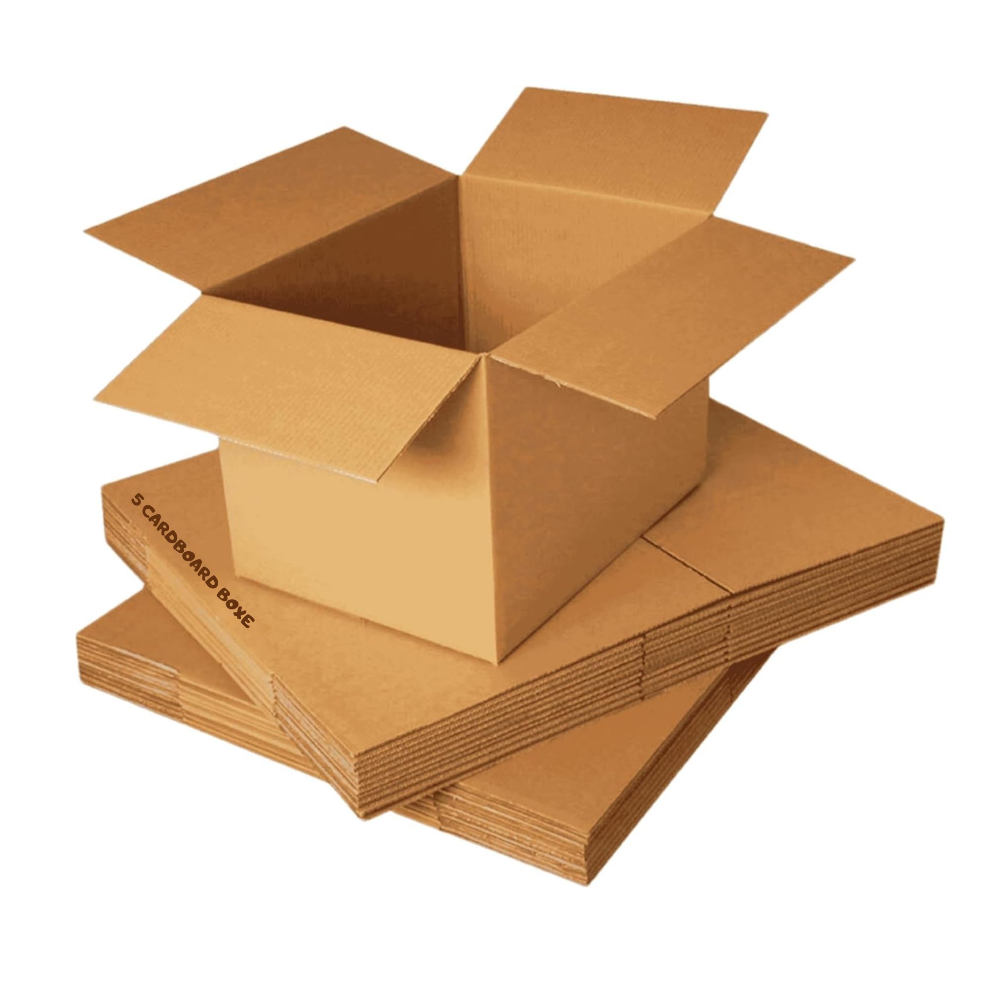 Pack of 5 - Small Strong Cardboard Shipping Boxes, Single Wall 229x153x102mm (9x6x4) | Durable & Eco-Friendly Brown Sturdy Cardboard Boxes for Posting, Mailing, Gift Parcels, Moving, Business