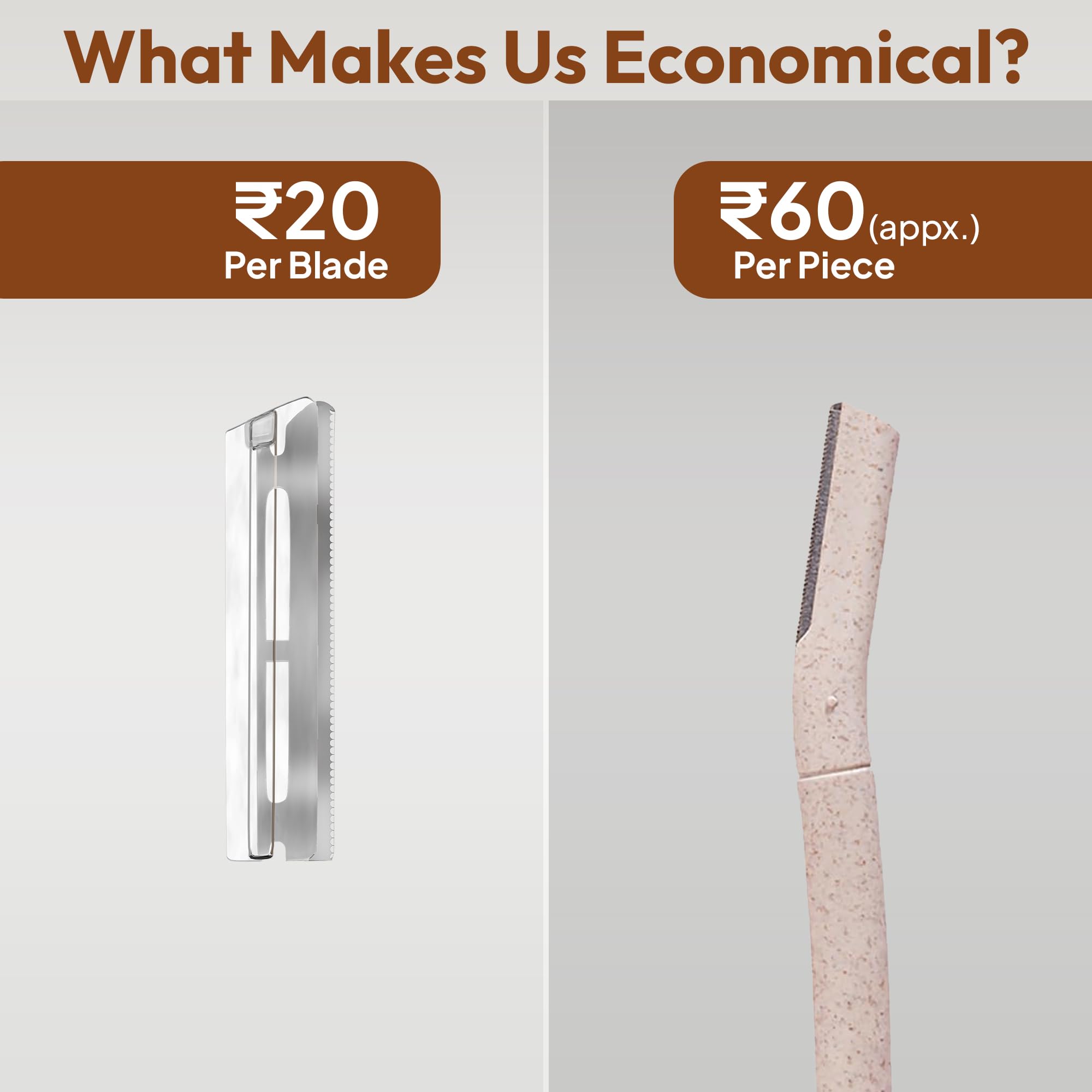 RUBAB MEN Face Razor Blades, Cartridge Refills for Men | Only Blades, Not with Razor Handle - Image 5 thumbnail