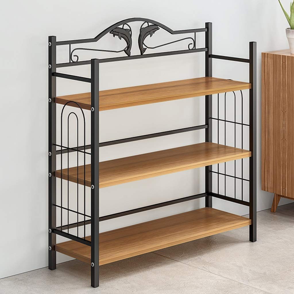 Eisen Schuhregal Schuhe Bank Pantoffel Aufbewahrung Stiefel Organizer Schrank Stehend Vliesstoffabdeckung Kleine mehrschichtige Stapelbare Regale (Color : Nordic Walnut) Marriage Küche, Haushalt & Wohnen
