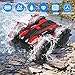 FREE TO FLY Remote Control Car Boat Truck- Amphibious RC Car for Kids 4WD Stunt Cars 2.4Ghz Rotating 360°Offroad Terrain RC Vehicle Water Land Toys for 6 7 8 9 10 11 12 Years Old Boys(red)