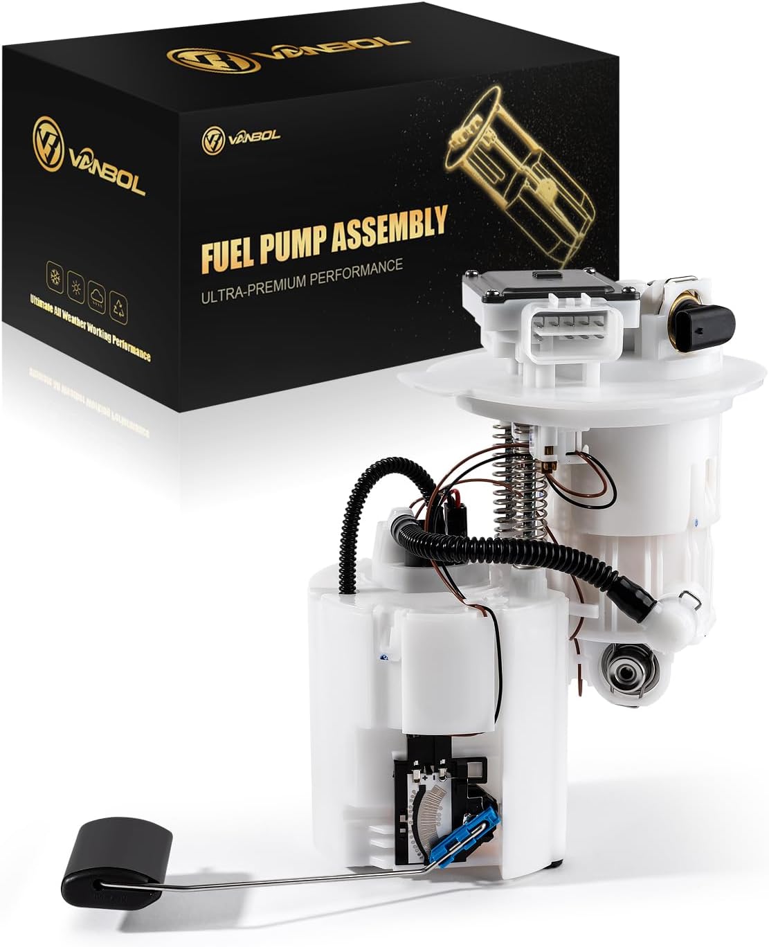 Electric Fuel Pump Module Assembly Compatible with 2015-2019 Hyundai Sonata 2016-2020 Kia Optima L4 1.6L 2.0L 2.4L Kia Cadenza V6 3.3L Replace 31110-D5500 31110-C2500 E9389M VANBOL0164