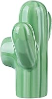 Vista 6 de Paquete de 6 tiradores de cerámica con forma de cactus para cuarto de bebé, armario, armario, cocina, color verde desierto, pomos temáticos
