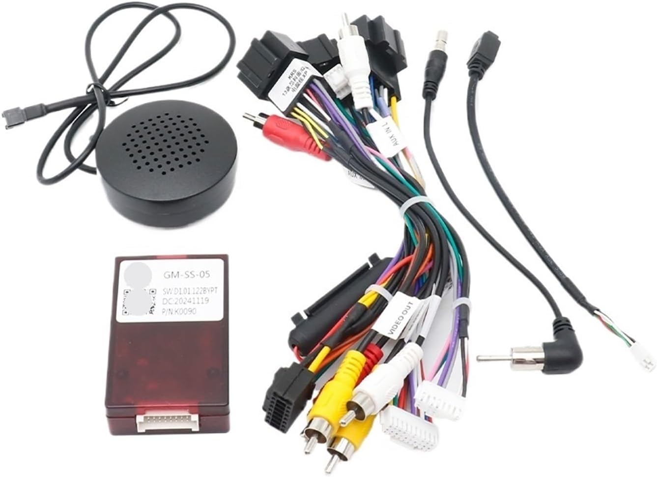 Car Wiring Harness Adapter Canbus Box Compatible with GMC Yukon Acadia Chevy Tahoe Chevrolet Enclave Silverado Suburban GM-SS-05(Cable Canbus)