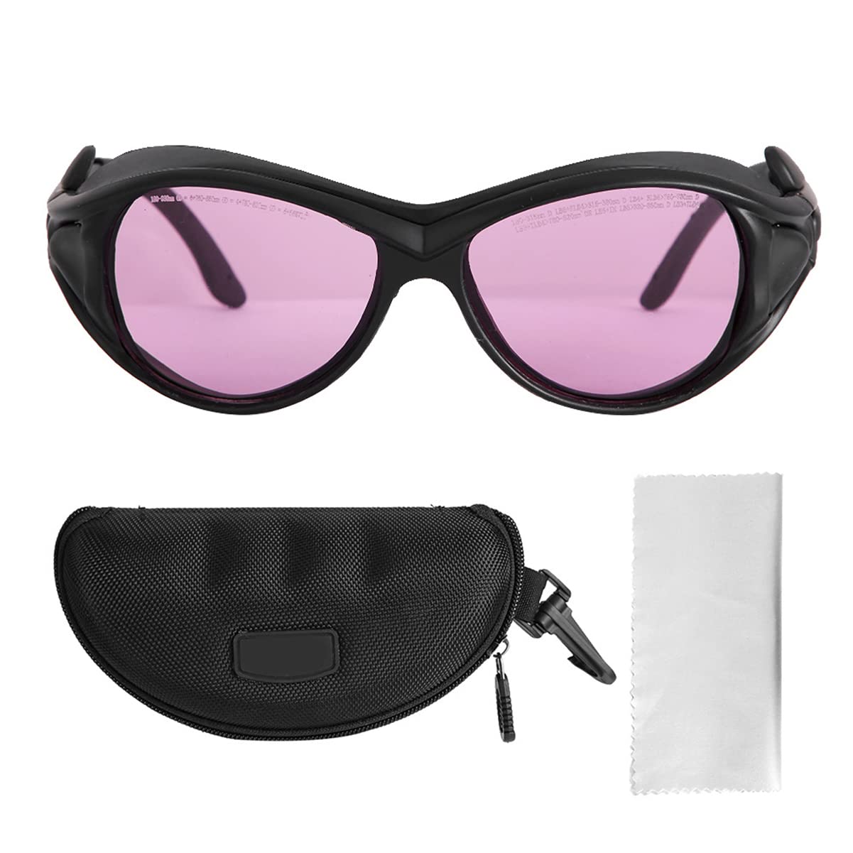 Gafas de Seguridad Láser Protectoras 808nm 850nm 750nm OD5+ | 190-380nm, 750-860nm, VLT 60%, Dispositivo de Depilación de Belleza Láser Semiconductor, Filtro Especial, Picosegundos