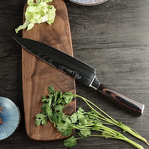 FULLHI Knife Set 3 Pieces Japanese Knife Set, Premium German Stainless