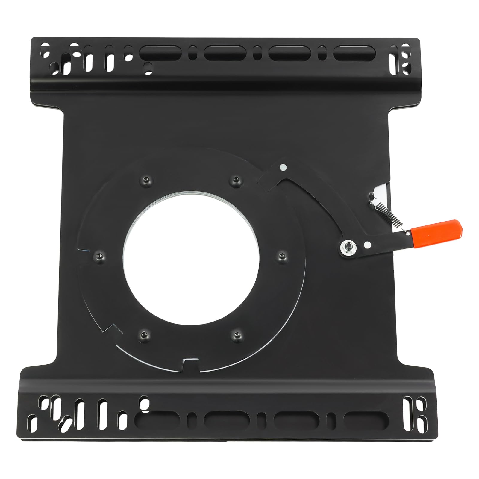 Base de siège pivotante, base pivotante pour siège lourd, plaque en acier à 360 °, charge de base de siège de voiture, base d'entraînement principal pour camping-car, bateau, bus