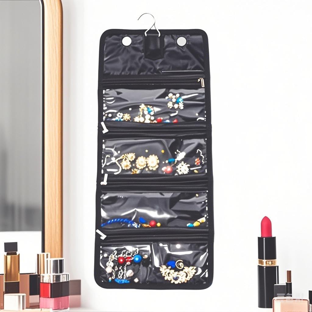 Money Organizer Wallet for Cash - Multi-Pocket Money Pouch with Envelopes for Budgeting, Receipts, Coupons, Currency Storage, and Card Holder Wallet (Black, 4 pockets) - Image 5