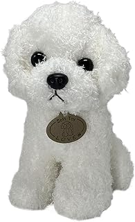 Stuffed Animal White Puppy | 10 inches Plush Dog Toy | Stuffed Animal for Girls | Plush Toy Gifts for Kids | Plush Stuffed Animal | Plushie Puppy | Animal Stuffies & Plushies for Girls