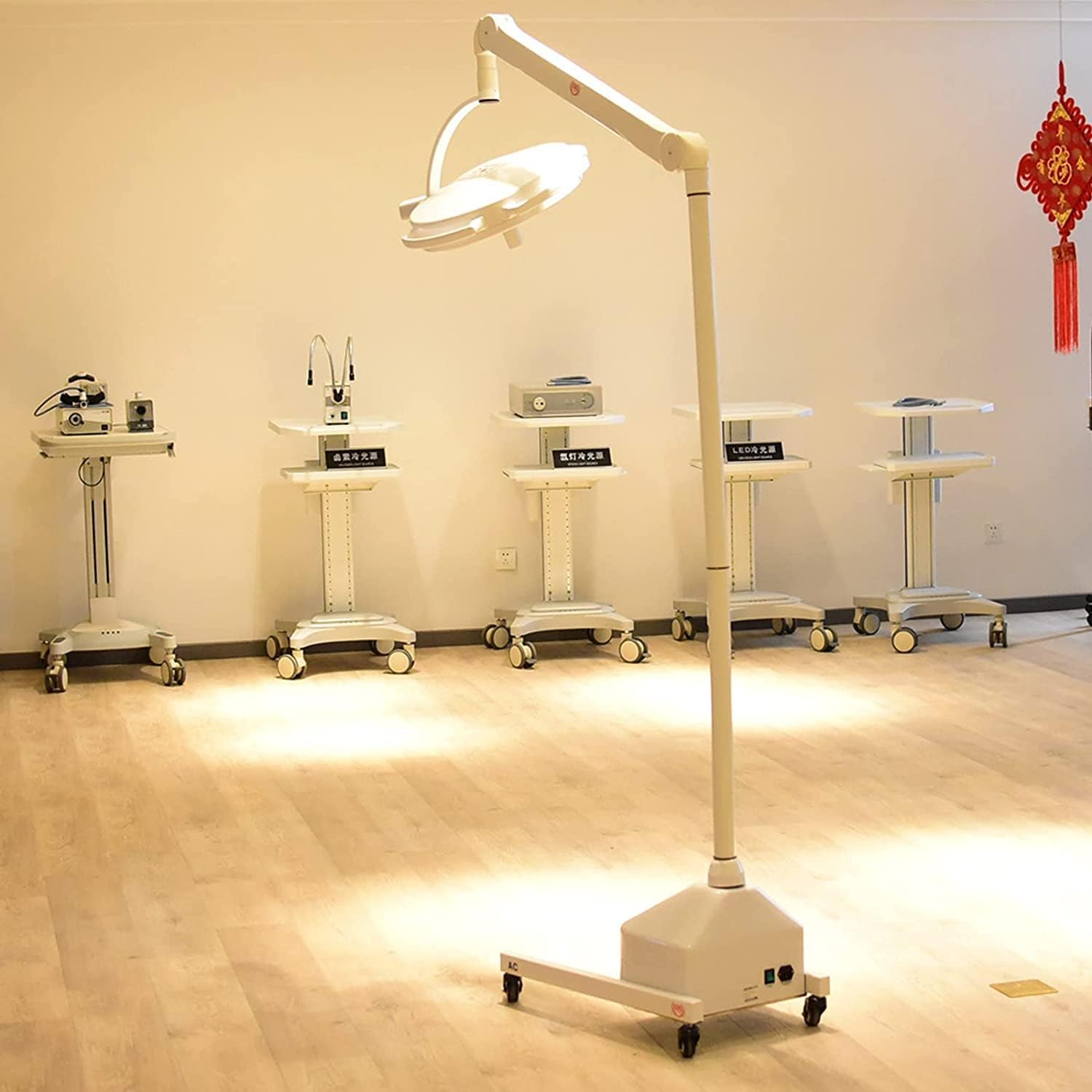 Global 108W High-Power LED Shadowless Lamp Surgical Operatory Exam Light Operating Auxiliary Lamp Light Portable Floor-Standing Type 36pcs 3W LED Bulbs KD-2036L-3