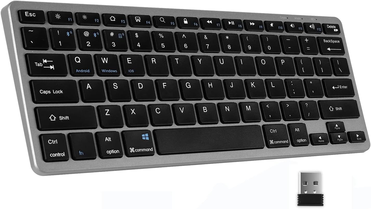 Sheyi 3モード Bluetoothワイヤレスキーボード Bt3 0 5 0 2 4g Usb充電式 Bluetooth 2 4g無線接続 無線 静音 超薄型キーボード 軽量 英語配列 3台デバイス接続可能 タブレット用 Android Windows Ipad Mac Iosに対応 祝開店 大放出セール開催中 Sheyi 3モード Bluetoothワイヤレスキーボード Bt3 0 5 0 2 4g Usb充電式 Bluetooth 2 4g無線接続 無線 静音 超薄型キーボード 軽量 英語配列 3台デバイス接続可能 タブレット用 Android Windows Ipad Mac Iosに対応 祝開店 大放出セール開催中