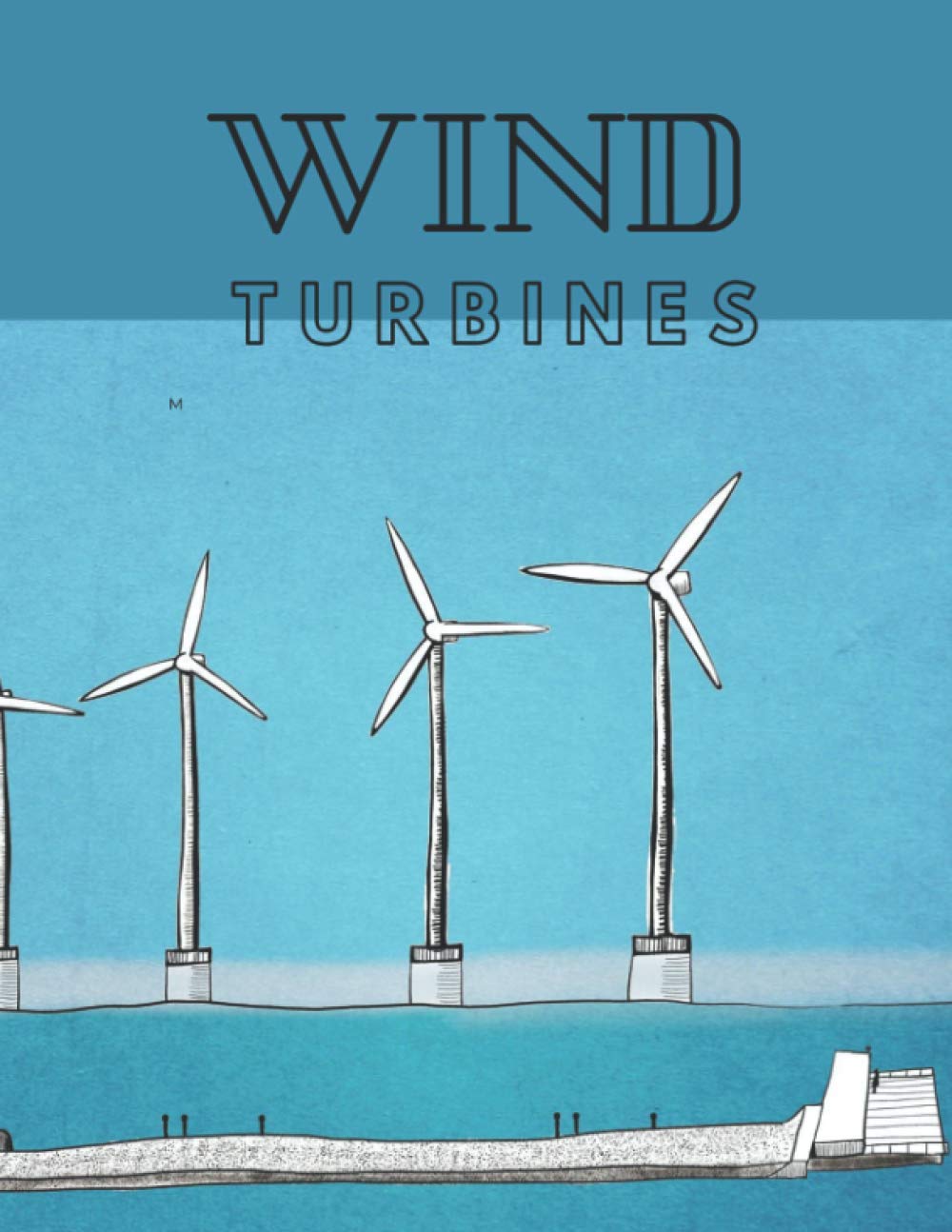 Notebook: Lined Notebook Journal, Wind Turbines, 120 Pages, Large (8.5 x 11 inches): Lined Notebook Journal, Wind Turbines