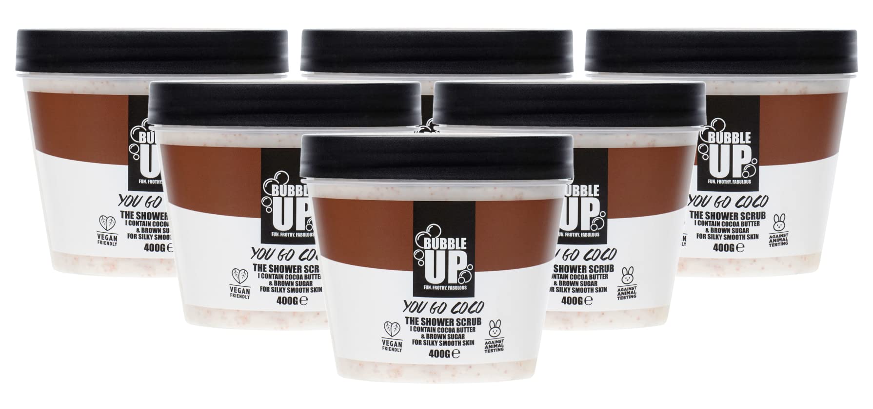 Bubble UpShower Scrub: You Go Coco 400g [Pack of 6]