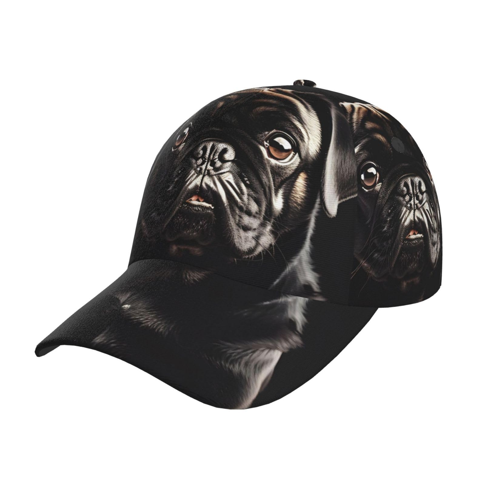 Pug Lover Baseball Cap - Adjustable Dog Embroidered Hat For Men & Women