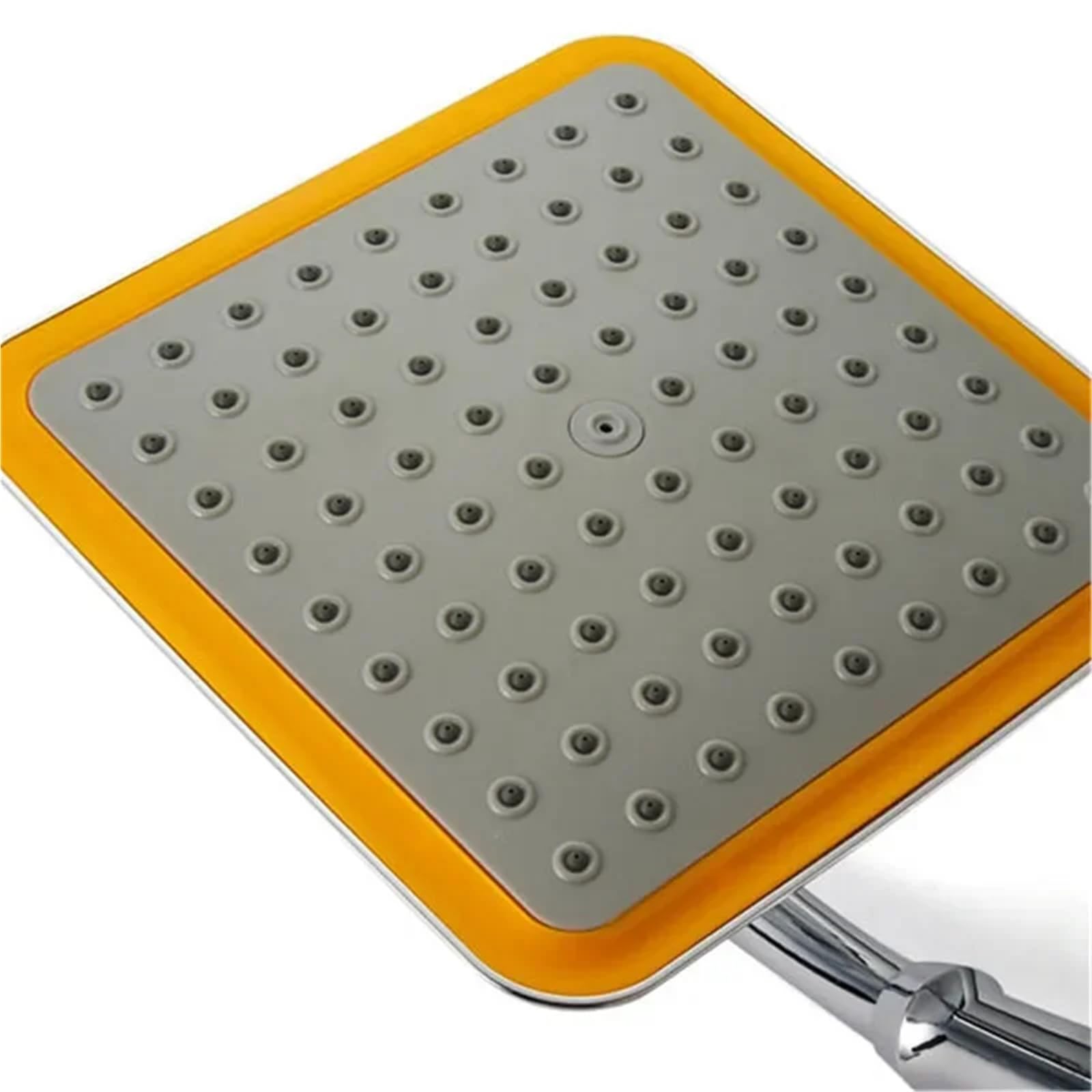 Soffione doccia girevole 9", ABS cromato, braccio di estensione