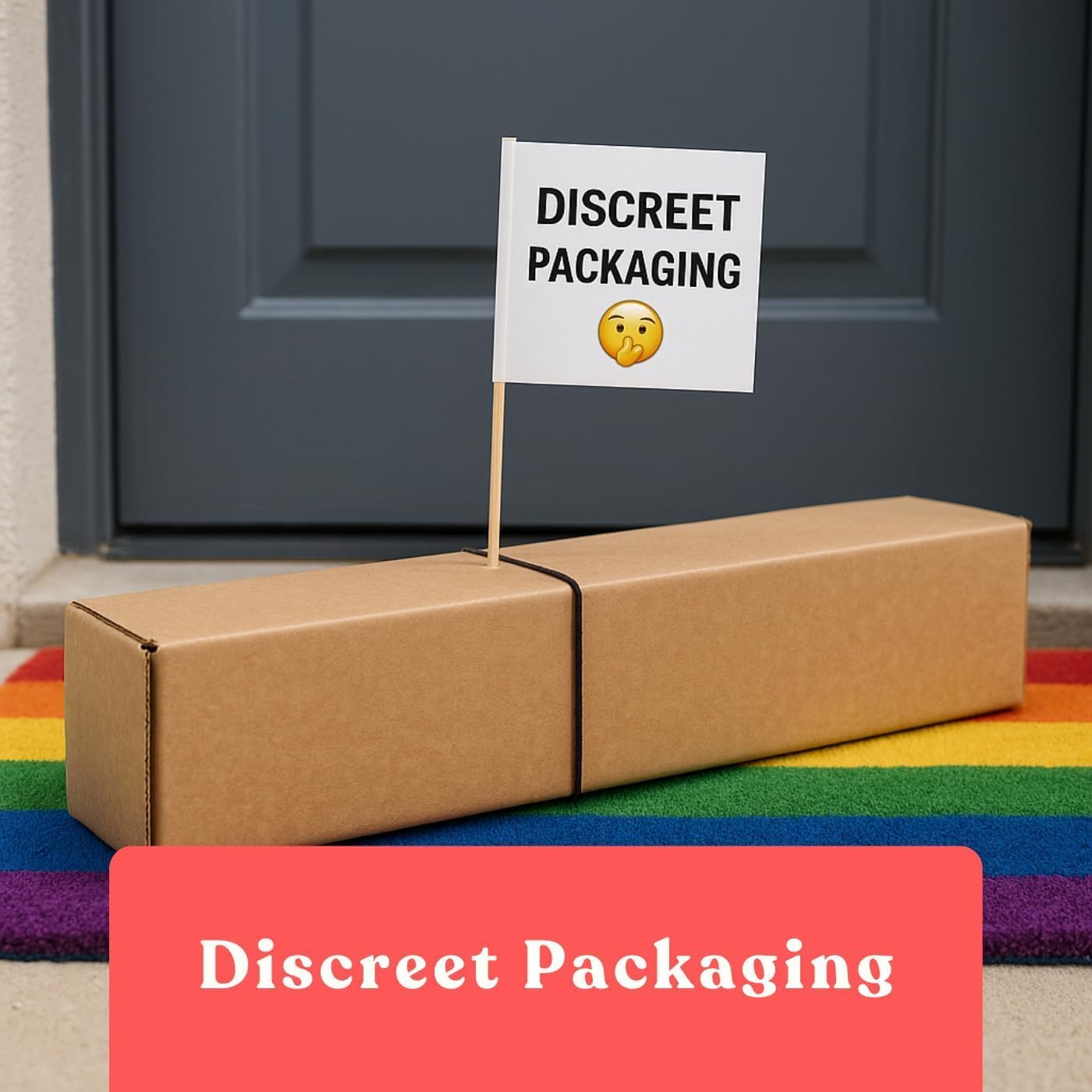 Lockable Sex Storage Box with Code Lock (18.5 x 9.53 x 7.2 in) – Premium Wooden Sex Toy Lock Box with Charging Hole – “Good Taste, Bad Intentions” (Black)