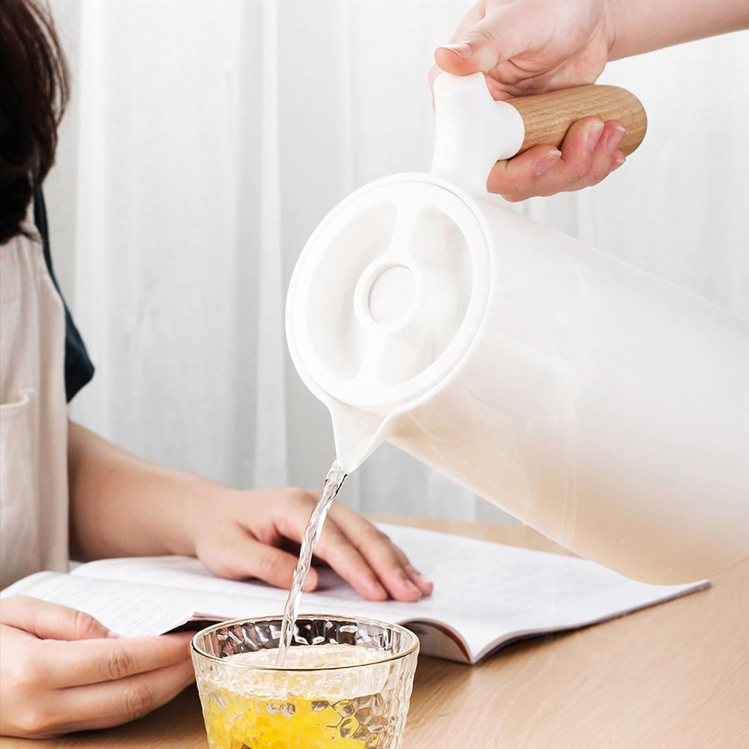 Caraffa Sottovuoto APS Classic 1 Litro - Acciaio Inox, Doppia Parete, Per Bevande Calde/Fredde - Foto 5