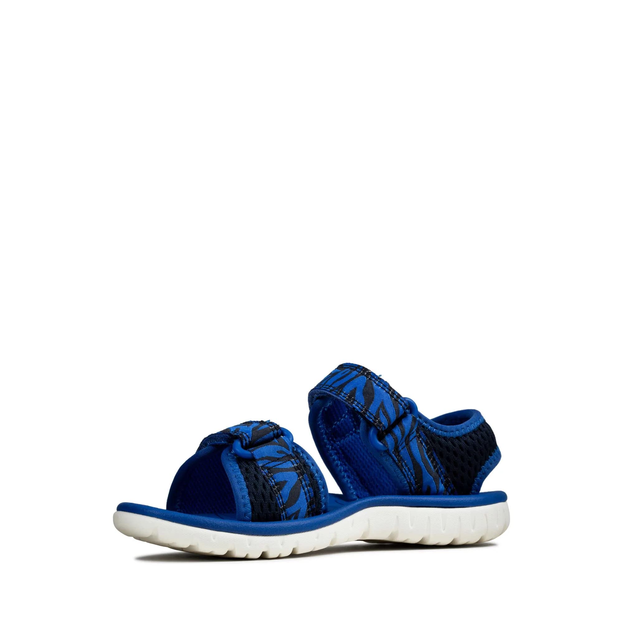 Clarkssurfing Tide Kid Textile Sandals In Wide Fit Size 13