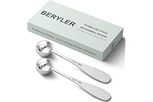 AccuMeasure ML Measuring Spoons: Accurate Stainless Steel Individual 1 Teaspoon Scoops